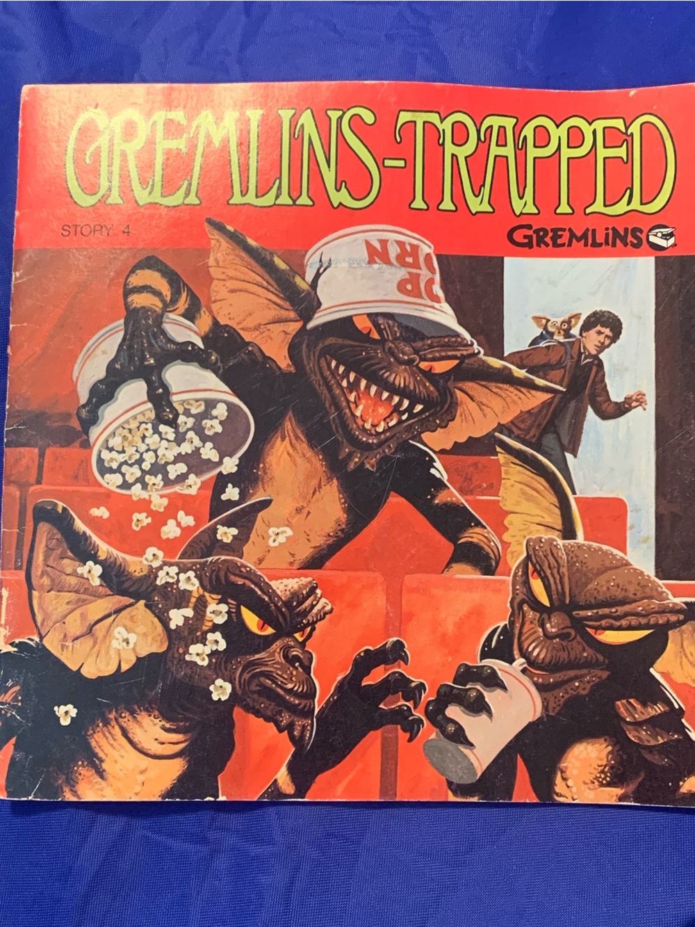 Warner Bros. Gremlins Popcorn Art Print in Red and Black